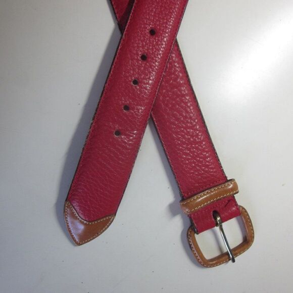 Dooney & Bourke Womens Vintage Red Leather Belt Size 30 28- 30\